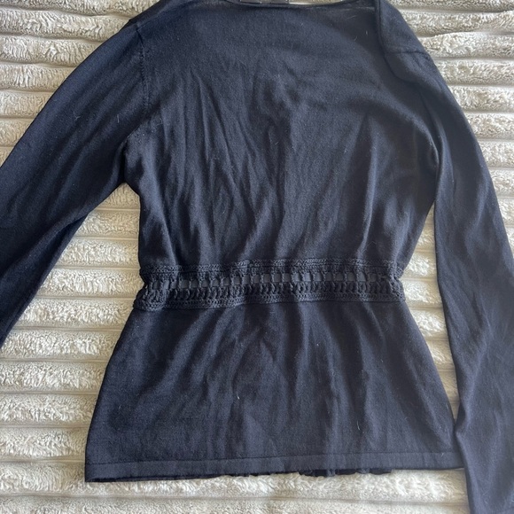 SOLD Saks Fifth Avenue 100% Merino Wool Cardigan - Picture 5 of 5